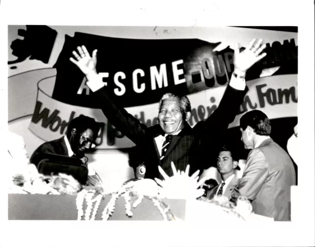 LD262 Original Photo NELSON MANDELA @ MIAMI 1990 AFSCME CONVENTION APARTHEID