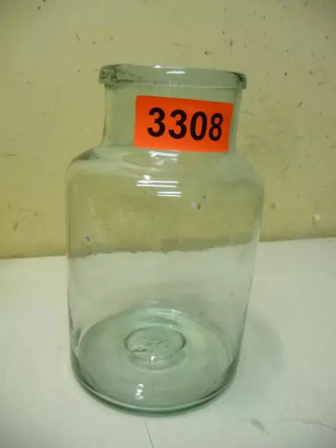 3308. Altes Biedermeierglas Vorratsglas Biedermeier Glas