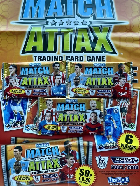 2009-10 Topps Match Attax Trading Card Game Factory Box (24 Packs) – English Premier League