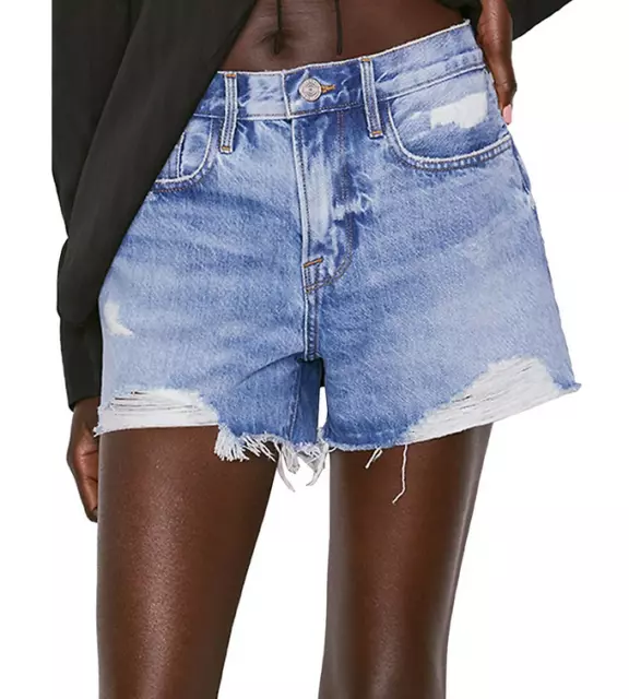 Frame Le Brigette Jean Shorts Baines Rip Size 26 1389