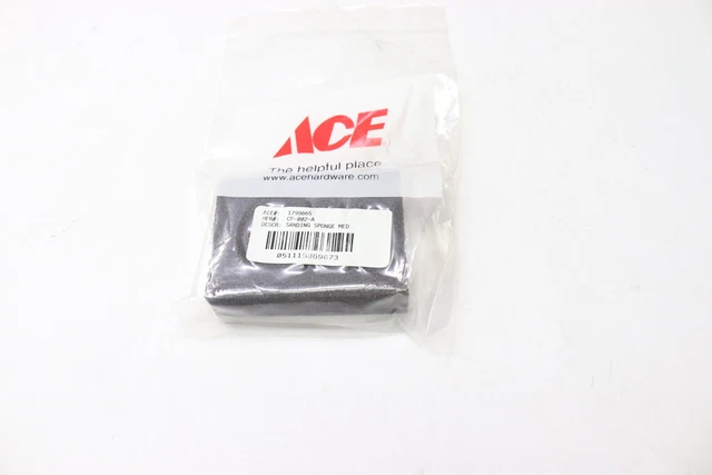 (110-Pk) Ace Sanding Sponge Medium 3.75-In x .625-In x 1-In CP-002-A