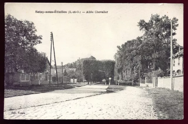 cpa Soisy-Sous-Etiolles (Essonne) Allée Chevalier