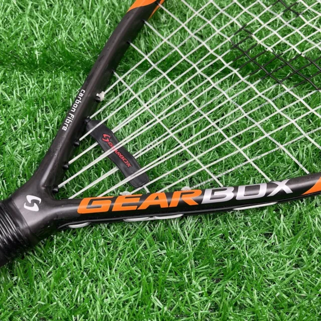 GEARBOX GB 75 Gray/Orange Carbon Fibre Racquetball Racquet 190G