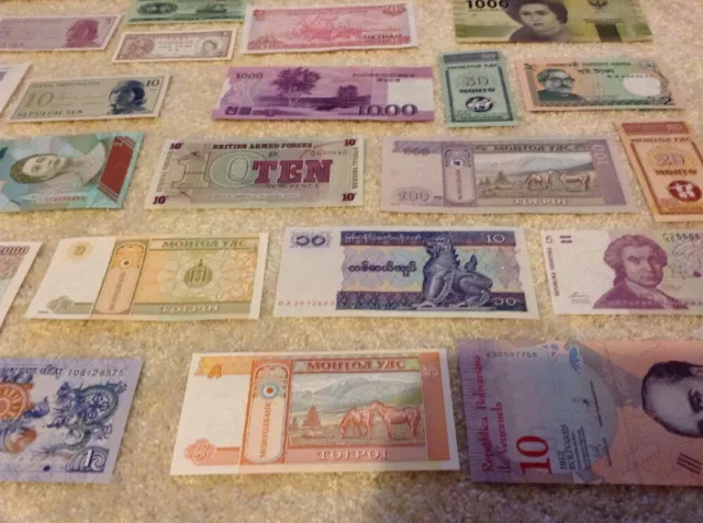 Lot Of 50 X Banknotes. All Different Set. All Unc. Worldwide Assortment. 50 Pcs. 3