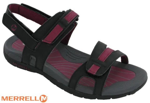 Merrell Lissum Ridge Convert Femmes Marche Ouvert Sandales Tactile Fermeture UK