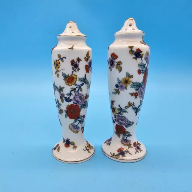 Vintage hand Painted Gold Gilt Japanese salt and pepper shakers