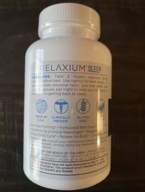 Cápsulas RELAXIUM SLEEP 60 - totalmente nuevas y selladas vencimiento 2025 3