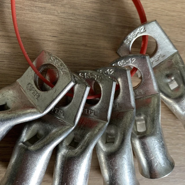 6 COPPER Tube Terminals Crimp/Solder Cable Battery Eyelets Lug Ends