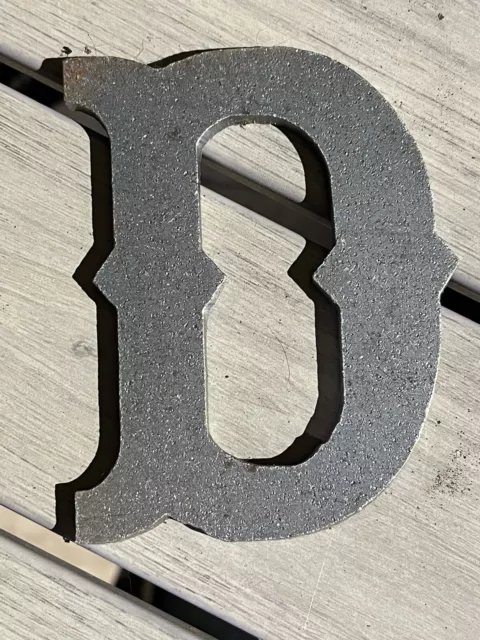 Cast Iron Western Letter D Sign Rustic 4” tall Alphabet