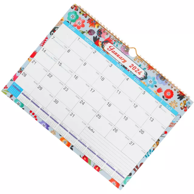 2024-2025 Wall Calendar 18 Months Monthly Planner for Home Office Classroom-