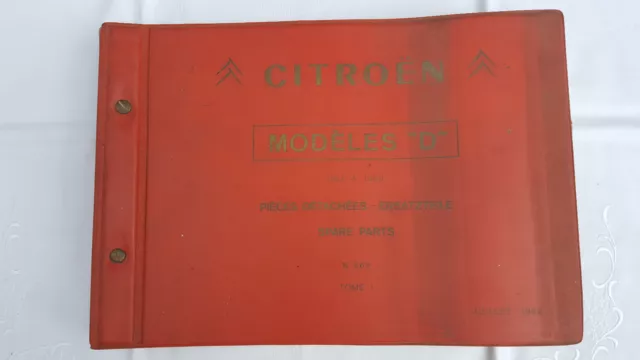 Orig. Catálogo de Piezas Repuesto / Respuesto Libro Citroen Id / DS 1966 ,1967