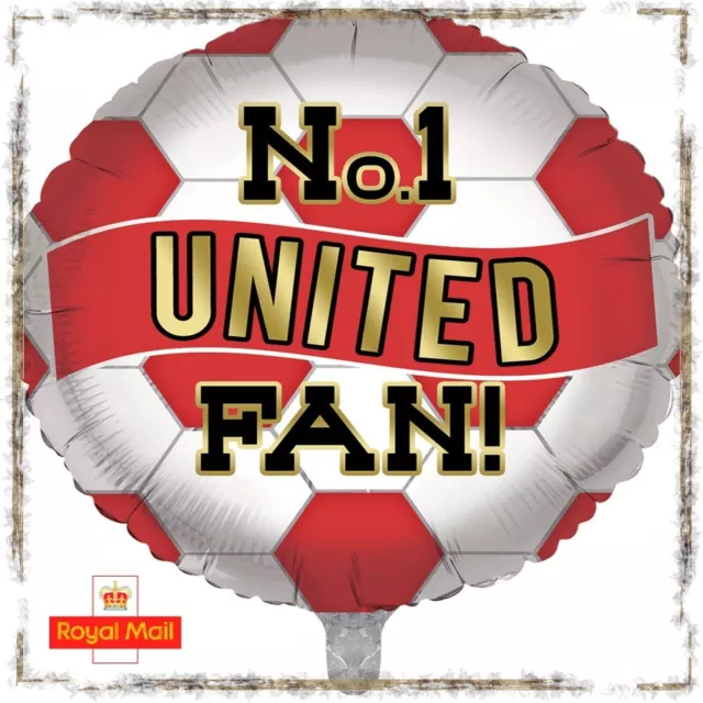 Manchester United Balloon 18" 46cm Party Football Man Utd Birthday Balloons Flag