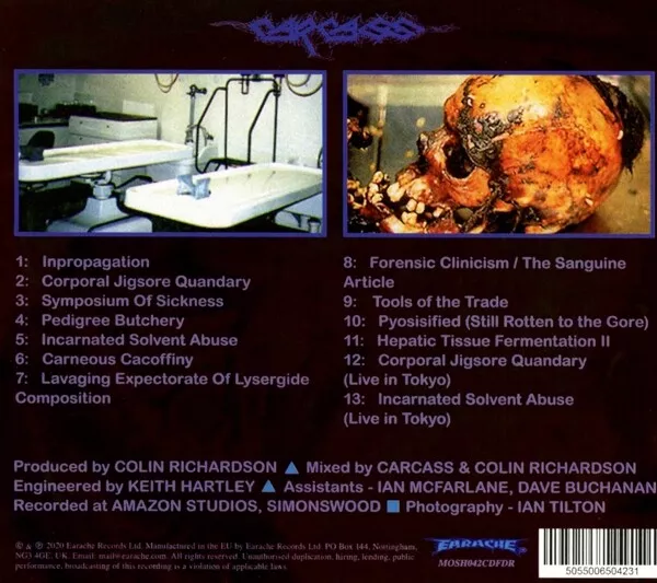 Carcass - Necroticism-Descanting The (Fdr Remaster)   Cd New