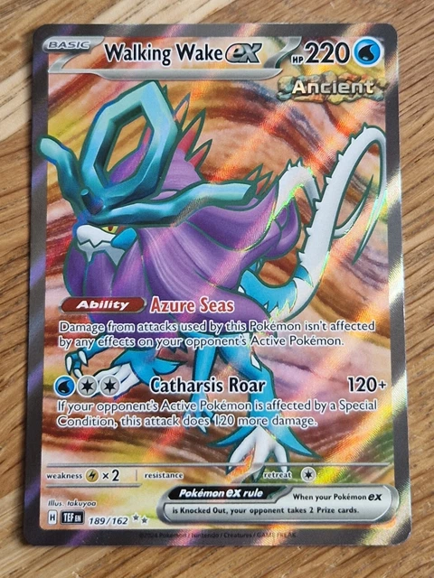Pokemon - Walking Wake ex - 215/162 - Forces Temporales - Hyper rare Gold - Carte Foil Pokemon - Walking Wake ex - 215/162 - Forces Temporales - Hyper rare Gold - Carte Foil
