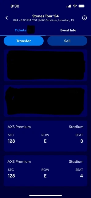 ROLLING STONES HACKNEY Diamonds 2025 Concert Tickets (2). Excellent