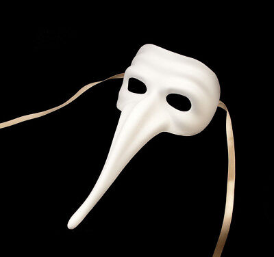 Mask from Venice White With Paint Zanni Authentic Carnival Venetian 931