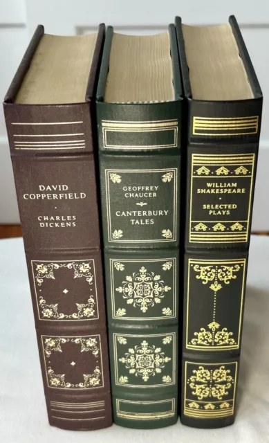 Lot Of 3~Franklin Library~Great British Classics ~Leatherette~Gilded~Never Read