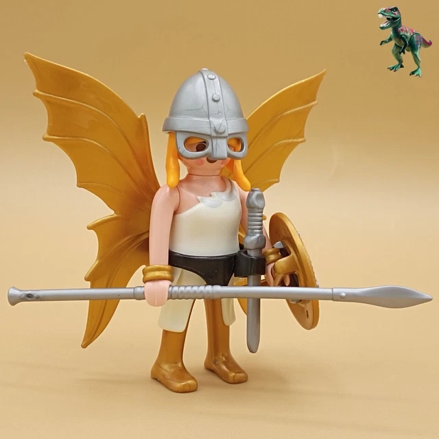 Figurine Playmobil Guerrière De Feu Série 15 - Occasion Très Bon état, Pour Collection Ou Jeu