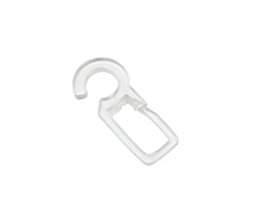 GARDINIA Patin crochet plissé pour anneaux de rideaux Paquet de 10s Plastique...