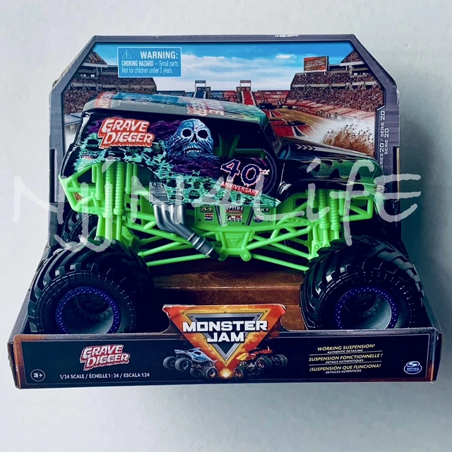 MONSTER JAM 40TH ANNIVERSARY GRAVE DIGGER 2024 Series 20 TrueMetal 1/
