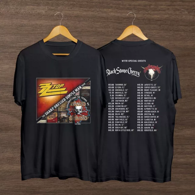 LYNYRD SKYNYRD ZZ Top Tour 2024 TShirt, Vintage ZZ Top World Tour 2024