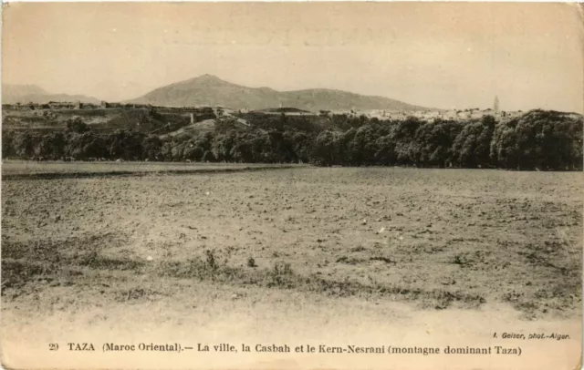 CPA AK MOROCCO TAZA - The City, the Casbah and the Kern-Nesrani (280967)