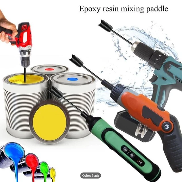1Pc Epoxy Mixer Attachment for Drill Reusable Paint Resin Mixer Paddle