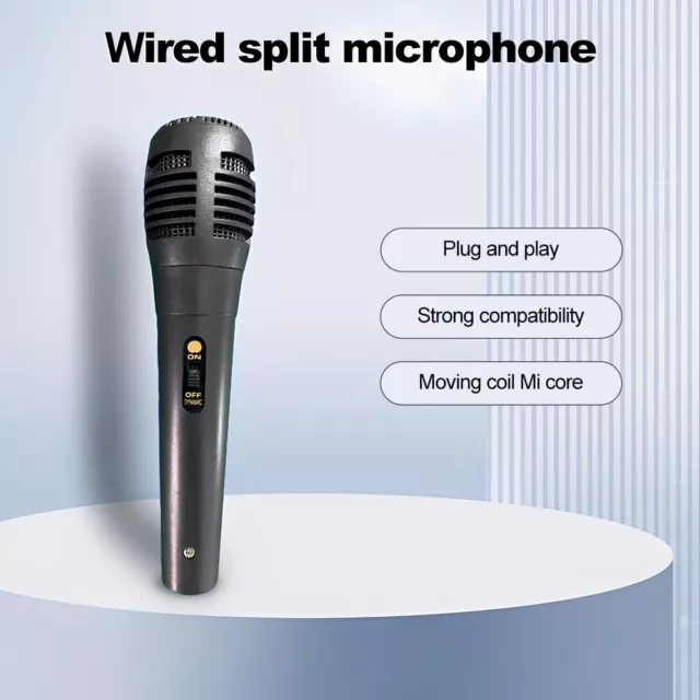 3.5mm/6.5mm Handheld Wired Dynamic Microphone Clear Voice Mic For Karaoke Vocal
