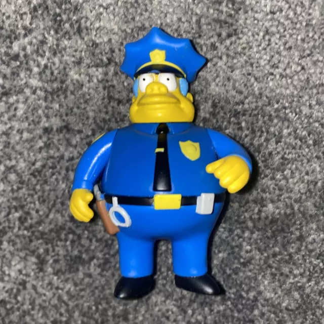 The Simpsons Fox Police Chief Wiggum 2000 Playmates Action Figure Toy