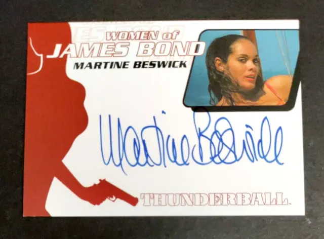 Martine Beswick as Paula Caplan Autograph Card The Quotable James Bond WA23