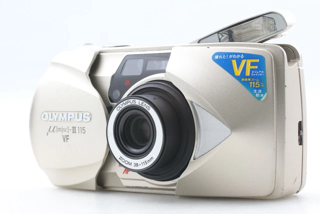 NEAR MINT ] Olympus μ mju II 115 VF Point & Shoot 35mm Film Camera