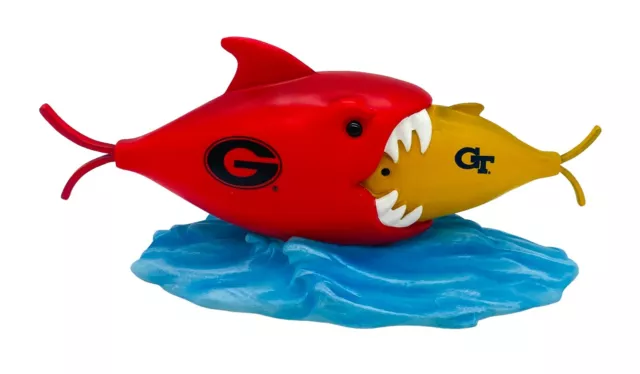 Georgia Bulldogs vs Georgia Tech Rival Fish by Ridgewood Colleectibles-NIB