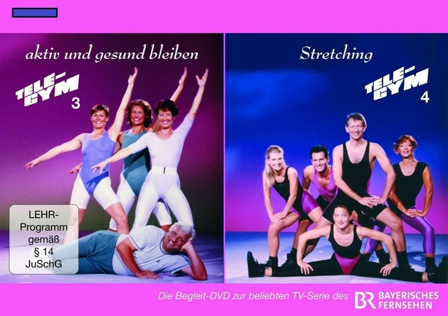 Tele-Gym 3 + 4 - Aktiv und Gesund bleiben / Stretching - DVD - NEU - OVP