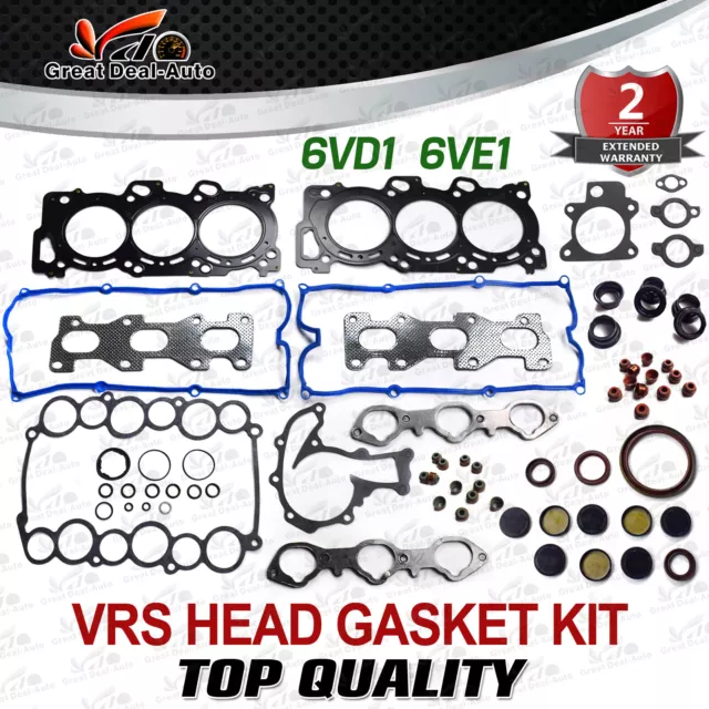 VRS Head Gasket Set Fit for Holden Rodeo Isuzu V6 3.5L 3.2L 24V 6VD1 6VE1 DOHC