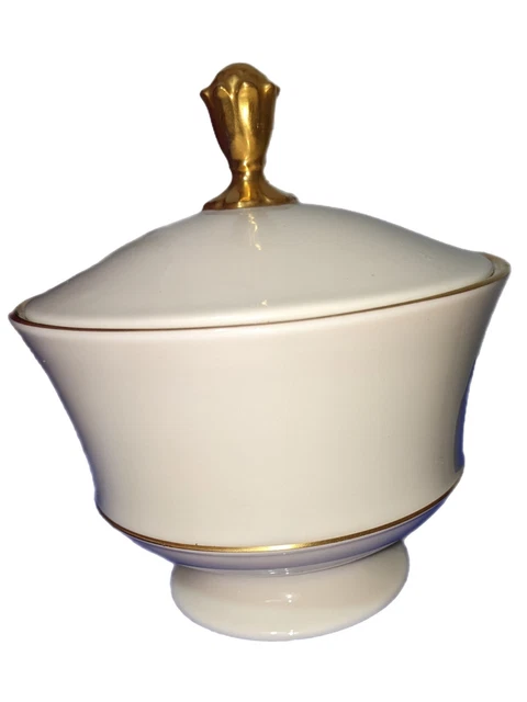 Lenox Gold Trim Candy Dish With Lid Trinket Dish Lidded