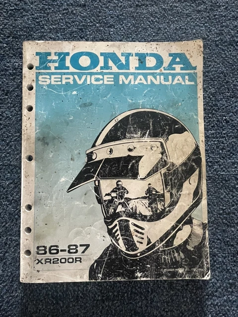 Honda 86 87 Xr200r Factory Service Manual 61kt001