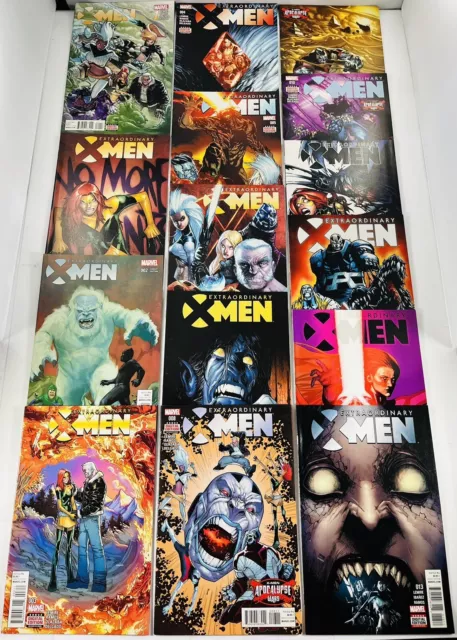 Lot Of 15 Extraordinary X-Men #1-13 Complete Run + Variants 2016 Nm/Nm-