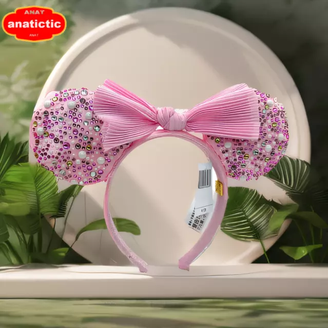 Millennial Pink Bow Limited Headband BaubleBar Disney Parks Minnie Ears Party