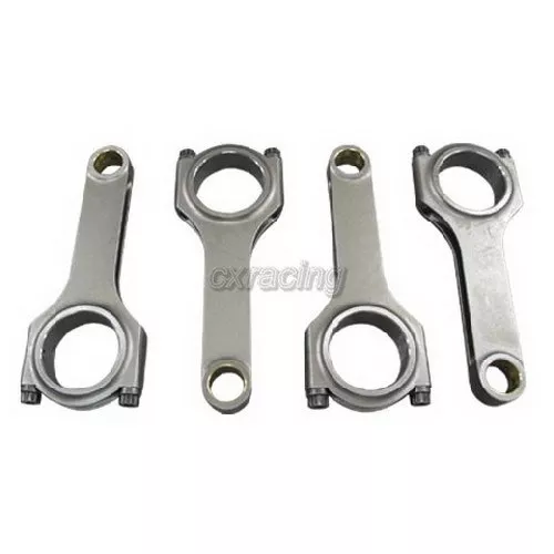 CXRacing 5.588" H-Beam Connecting Rods 4 Pcs Bolts For Honda Accord F22 SOHC 2