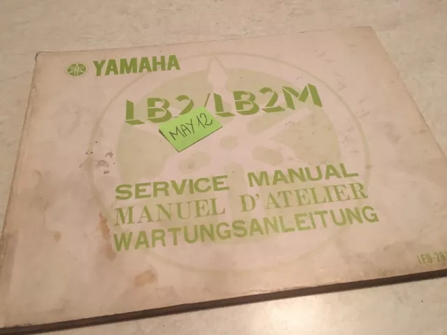Yamaha LB2 LB2M 50 1F0 Manuel atelier revue technique workshop manual