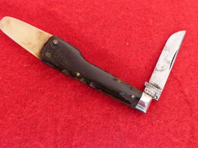 1847-1963 Harrison Brothers & Howsom gunstock budding pruning buffalo horn knife