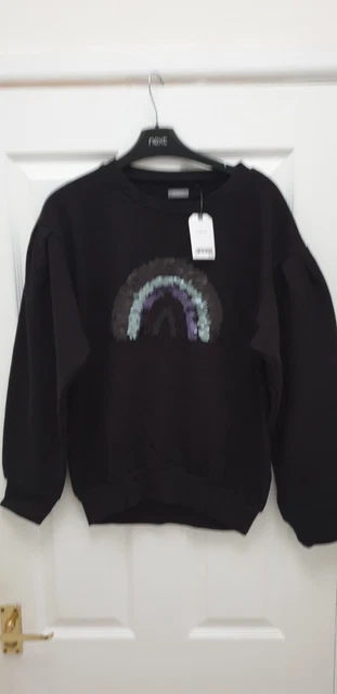 Next Teen Girl's Black Sweatshirt, Age 15 BNWT