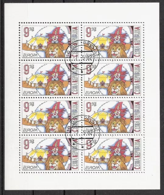 CEPT, Europa 2002 Tschechische Republik, Mi 319 im Kleinbogen, gest., KW 8,00€
