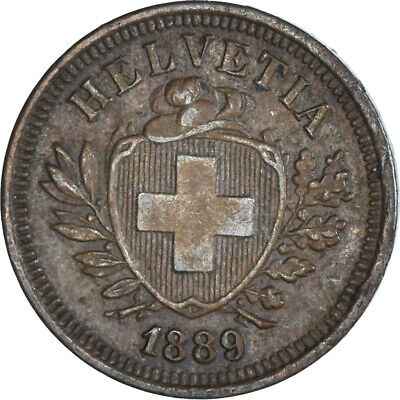 [#1432317] Monnaie, Suisse, Rappen, 1889