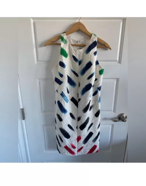 Milly Brushstroke Sheath Racerback Dress Multi color NWT, Size 2 2