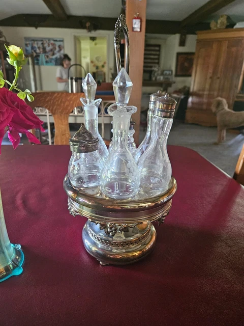 cruet set j.f. Curran xtra silverplate