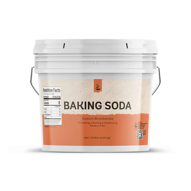 Pure Original Ingredients Baking Soda (1 Gallon) Aluminum Free, Cooking, Baking,