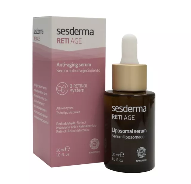 Sesderma RETI AGE ANTIAGING SERUM 30 ML 1.0fl oz. Retinaldehyde. Retinol