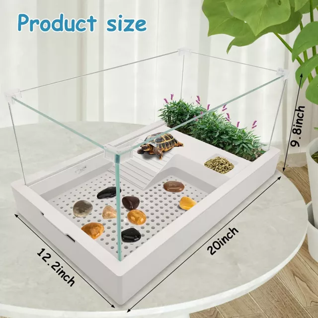 NEW Glass Tank Aquarium Kit w.Pump & Filter Turtle Reptile 20x12x10 Habitat