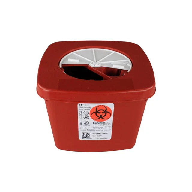 Covidien SharpSafety 8920SA Multi-Purpose Container With Rotor Lid - 60 Units